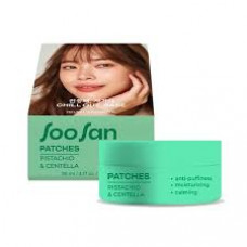 SOOSAN Патчи для кожи вокруг глаз с экстрактами фисташки и центеллы Patches Pistachio & Centella, 60 шт