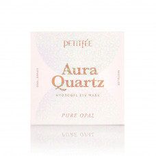 Охлаждающие патчи от морщин и отеков Petitfee Aura Quartz Hydrogel Eye Mask Pure Opal