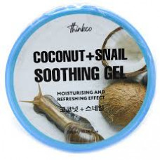 Успокаивающий гель для лица и тела с муцином улитки и кокосом Thinkco Snail & Coconut Soothing Gel 300ml Успокаивающий гель для лица и тела с муцином улитки и кокосом Thinkco Snail & Coconut Soothing Gel 300ml