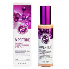 Крем тональный с пептидами Enough - 8 Peptide full cover perfect foundation тон 13, 100мл