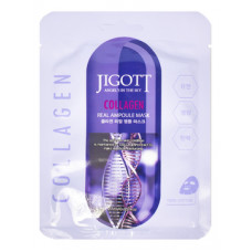Тканевая ампульная маска для лица КОЛЛАГЕН JIGOTT - COLLAGEN Real Ampoule Mask, 27 мл