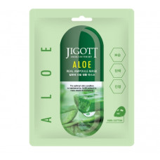 Тканевая ампульная маска для лица АЛОЭ JIGOTT - ALOE Real Ampoule Mask, 27 мл
